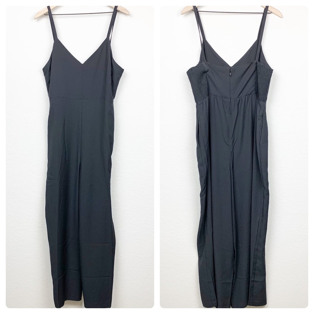 Madewell Thistle Cami Jumpsuit Black Wide Leg NWT - Picture 6 of 6